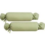 Biberna Nackenrollenbezug »Michi«, (2 Stück), Jersey (1 Pack mit 2 Stück), dichte, feinfädige Single-Qualität, grün, pistaziengrün