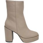 Reduzierte Beige Bibi Lou High Heel Stiefeletten & High Heel Boots aus Leder für Damen Größe 38 
