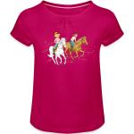 Reduzierte Fuchsiafarbene SPREADSHIRT Bibi und Tina Kinder T-Shirts aus Baumwolle für Mädchen 