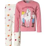 Altrosa Bibi und Tina Lange Kinderschlafanzüge mit Pferdemotiv aus Baumwolle für Mädchen Größe 146 
