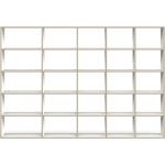 Weiße Pickawood Bibliotheksregale matt aus Massivholz mit Schublade Breite 250-300cm, Höhe 250-300cm, Tiefe 0-50cm 