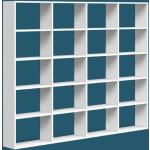 Weiße Pickawood Bibliotheksregale matt aus MDF mit Schublade Breite 150-200cm, Höhe 200-250cm, Tiefe 0-50cm 