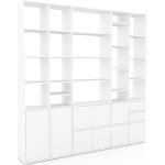 Weiße Moderne Mycs Bibliotheksregale mit Schublade Breite 0-50cm, Höhe 200-250cm, Tiefe 200-250cm 