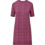 Pinke Kurzärmelige Mini Minikleider & kurze Kleider für Damen Größe L 