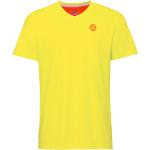 Reduzierte Neongelbe V-Ausschnitt Kinder T-Shirts für Jungen Größe 128 für den für den Sommer 