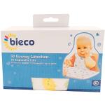Weiße Motiv bieco Lätzchen mit Auffangschale ohne Verschluss für Babys 30-teilig 
