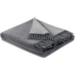 Graue Biederlack Kaschmirdecken aus Wolle 130x170 