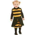 Gelbe Ärmellose Buttinette Bienenkostüme aus Fleece für Babys 