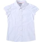 Weiße Tunikakleider für Kinder aus Baumwollmischung für Mädchen Größe 158 