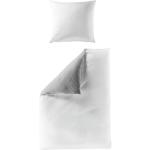 Reduzierte Weiße Unifarbene Bierbaum Wendebettwäsche aus Baumwolle 155x220 2-teilig 