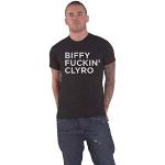 Biffy Clyro T Shirt Biffy F King Clyro Band Logo Nue offiziell Herren Schwarz M