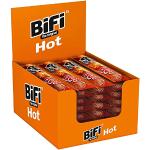 BiFi Hot – 40er Pack (40 x 22,5g) - Pikante Salami Sticks – Original Wurstsnack To Go - Luftgetrocknet- für Unterwegs, im Büro oder beim Sport - mit Pfeffer, Chili & Knoblauch