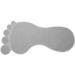 Croydex Big Foot Gummi-Badematte – rutschfeste Anti-Schimmel-Badematten für Innenwanne, Naturkautschuk, großes Fußform-Design, antibakteriell behandelt, leicht zu reinigen, maschinenwaschbar, grau, 35