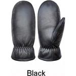 Schwarze Lederhandschuhe aus Leder für Herren Größe XXL für den für den Winter 