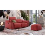 Reduzierte Rote Sofanella Designer-Sofas aus Leder Breite 100-150cm, Höhe 200-250cm, Tiefe 50-100cm 3 Personen 