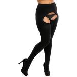 Reduzierte Schwarze Sexy Feinstrumpfhosen für Damen Größe 4 XL Große Größen 