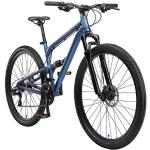 BIKESTAR Fully Aluminium Mountainbike Shimano 21 Gang Schaltung, Scheibenbremse 29 Zoll Reifen | 17.5 Zoll Rahmen Alu MTB Vollgefedert | Blau