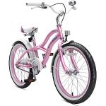BIKESTAR Kinderfahrrad für Mädchen ab 6-7 Jahre | 20 Zoll Kinderrad Cruiser | Fahrrad für Kinder Pink | Risikofrei Testen