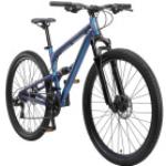 BIKESTAR Vollgefedert Aluminium Mountainbike 29 Zoll, 21 Gang Shimano Schaltung mit Scheibenbremse | 17,5 Zoll Rahmen Fully MTB Erwachsenen- und Jugendfahrrad | Blau