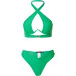 Grüne Unifarbene Nasty Gal Neckholder-Bikinis aus Polyester ohne Bügel für Damen Größe M 