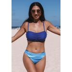 Marineblaue Cupshe Bikini-Tops aus Polyester nahtlos mit Kreuzträgern für Damen Größe M 