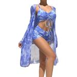 Lila Leo-Look Elegante Push Up Bikinis mit Leopard-Motiv mit Bügel für Damen Größe M Große Größen 2-teilig 