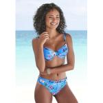 Blaue Blumenmuster s.Oliver Bikinihosen & Bikinislips aus Samt für Damen Größe XS 