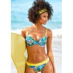 Blaue VENICE BEACH Bikinihosen & Bikinislips mit Meer-Motiv aus Polyamid für Damen Größe XS 