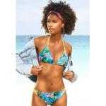 Blaue VENICE BEACH Bikinihosen & Bikinislips mit Meer-Motiv aus Polyamid für Damen Größe XS 