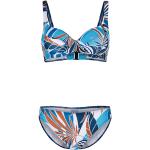 Bunte Blumenmuster SUNFLAIR Triangel-Bikinis aus Kunstfaser enganliegend für Damen Größe XL 