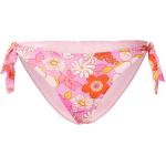 Pinke Blumenmuster BANANA MOON Bikinihosen zum Binden aus Polyamid für Damen Größe S 