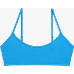 Hellblaue Monki Bikini-Tops ohne Bügel für Damen Größe L 