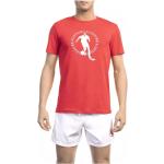 Reduzierte Rote Bikkembergs T-Shirts aus Baumwolle für Herren Größe L 