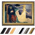 Goldene Expressionistische Bilderdepot24 Edvard Munch Leinwanddrucke aus Massivholz handgemacht 60x80 1-teilig 