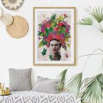 Weiße Bilder-Welten Frida Kahlo Glasbilder 