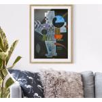 Schwarze Bilder-Welten Wassily Kandinsky Bilder mit Rahmen 70x100 