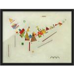 Schwarze Bilder-Welten Wassily Kandinsky Bilder mit Rahmen aus Papier Querformat 70x100 