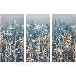 Blaue Bildersets aus Holz 3-teilig 