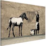 Reduzierte Braune artgeist Banksy Leinwandbilder mit Tiermotiv 
