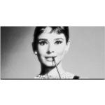 Sinus Art Audrey Hepburn XXL Leinwandbilder 50x100 