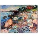 Bunte Bilderdepot24 Edvard Munch Rechteckige Landschaftsbilder aus MDF 30x40 1-teilig 