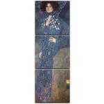 Blaue Bilderdepot24 Gustav Klimt Rechteckige Bildersets 30x30 3-teilig 