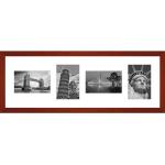 Rote Collage Bilderrahmen & Galerierahmen aus Holz 10x15 