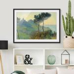 Schwarze Bilder-Welten Claude Monet Bilder mit Rahmen matt 30x40 