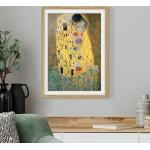 Schwarze Bilder-Welten Gustav Klimt Bilder mit Rahmen 30x40 