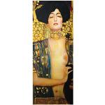 Grüne Jugendstil Bilder-Welten Gustav Klimt Kunstdrucke aus Glas 40x100 