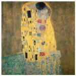 Jugendstil Bilder-Welten Gustav Klimt Quadratische Kunstdrucke strukturiert 80x80 