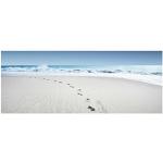 Sandfarbene Maritime Bilder-Welten Kunstdrucke aus Glas 40x100 