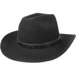 Schwarze LIPODO Cowboyhüte aus Filz für Herren Größe XL 