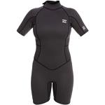 Billabong 2/2mm Synergy - Back Zip Wetsuit for Women - Neoprenanzug mit Reißverschluss am Rücken - Frauen - 8 - Schwarz